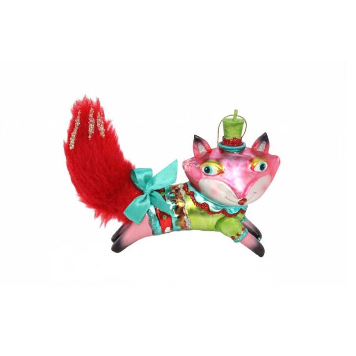 Gisela Graham Painted Glass Fox - 9cm-2